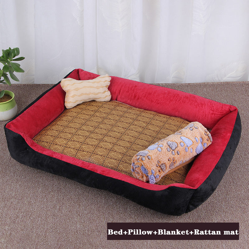 Pet Bed Warm Memory Foam For Small Medium Large Dog