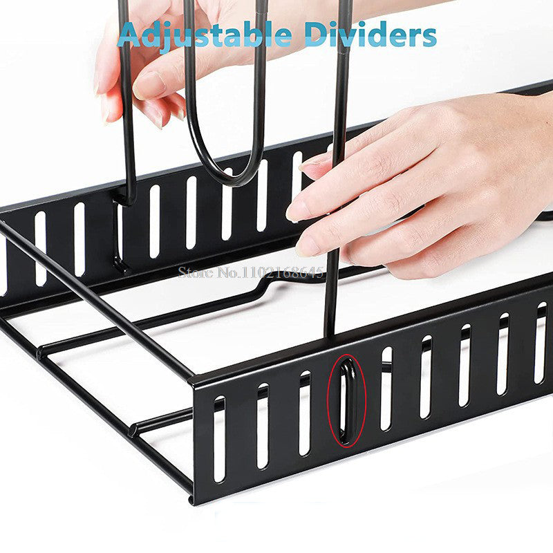 8 Tiers Pan Pot Rack Kitchen Organizer Sink Rack Pan Holder