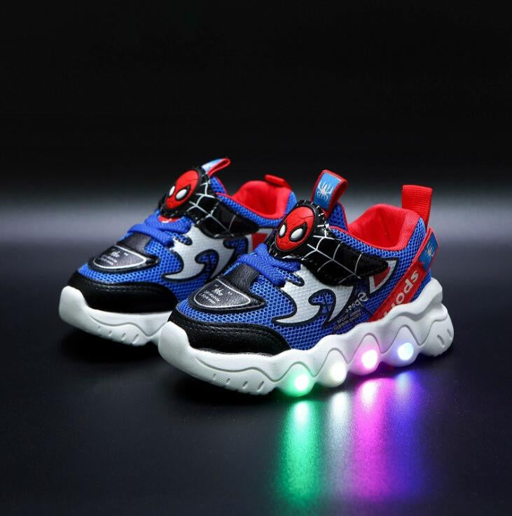 Baby LED Shoes with Lights Mesh Enfant Shoes for Kids