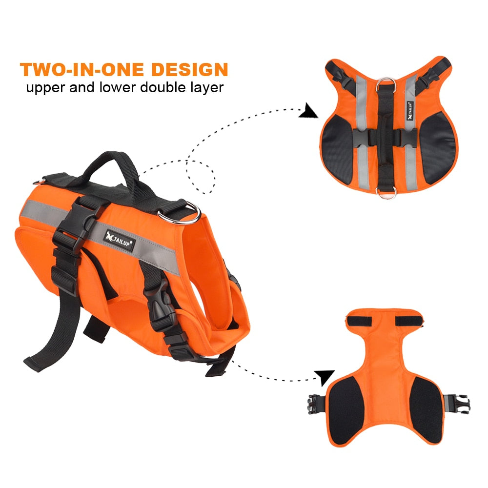 Pet Dog Life Jacket Safety Clothes Life Vest Swimming