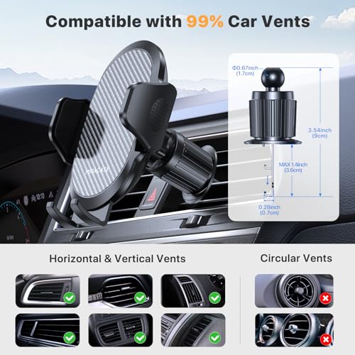 Air Vent Universal Hands Free Automobile Cell Phone Holder Fit