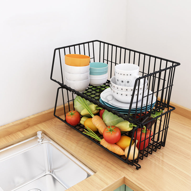 Shelf Floor Standing 1/2/3 Multilayer Vegetable Fruit Storage Basket