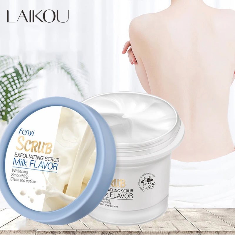 LAIKOU Milk Smoothie Scrub: Sip on Smoothness - Buff Away Dullness