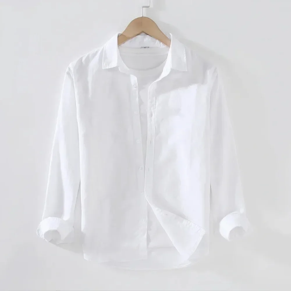 Men's Autumn Cotton Linen Beach Shirt