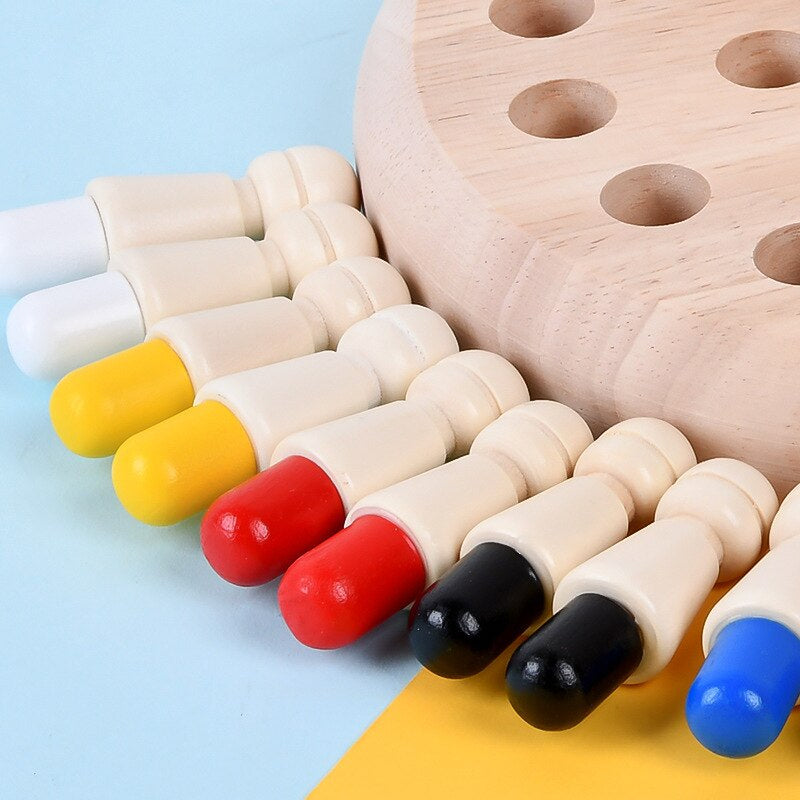 Children's wooden memory stick learning toys for children