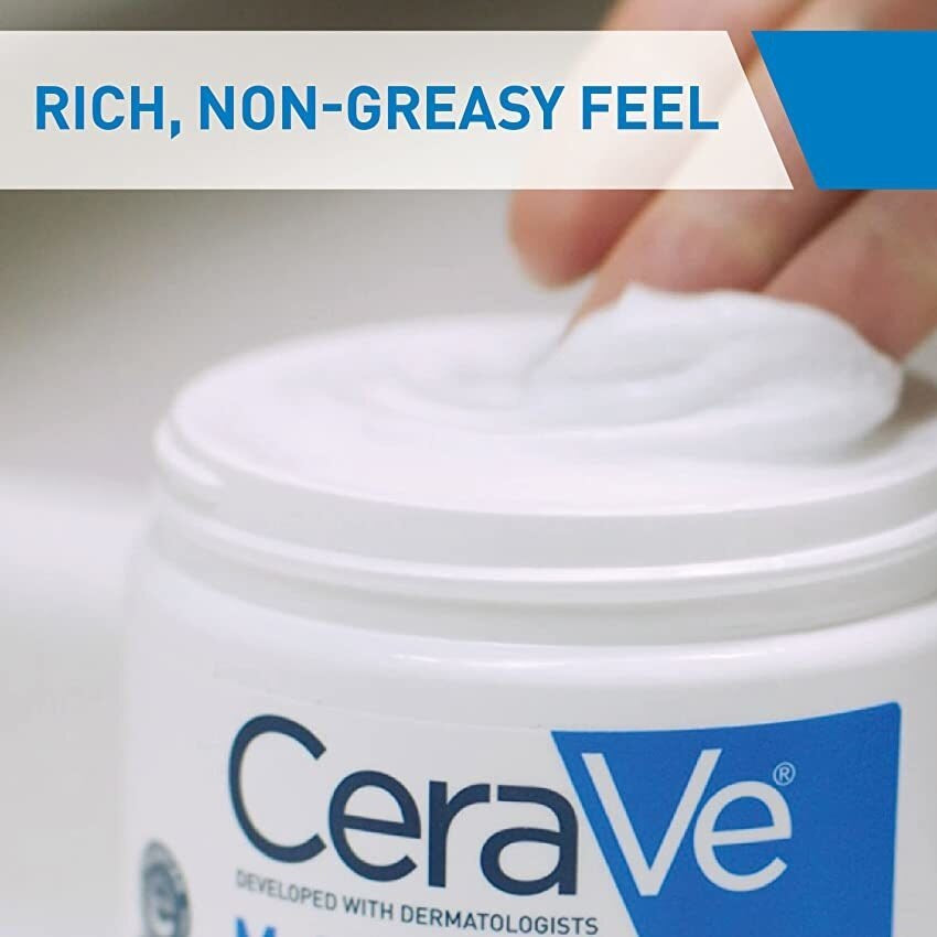 CeraVe Moisturizing Cream Body And Face Moisturizer For Normal To Dry Skin