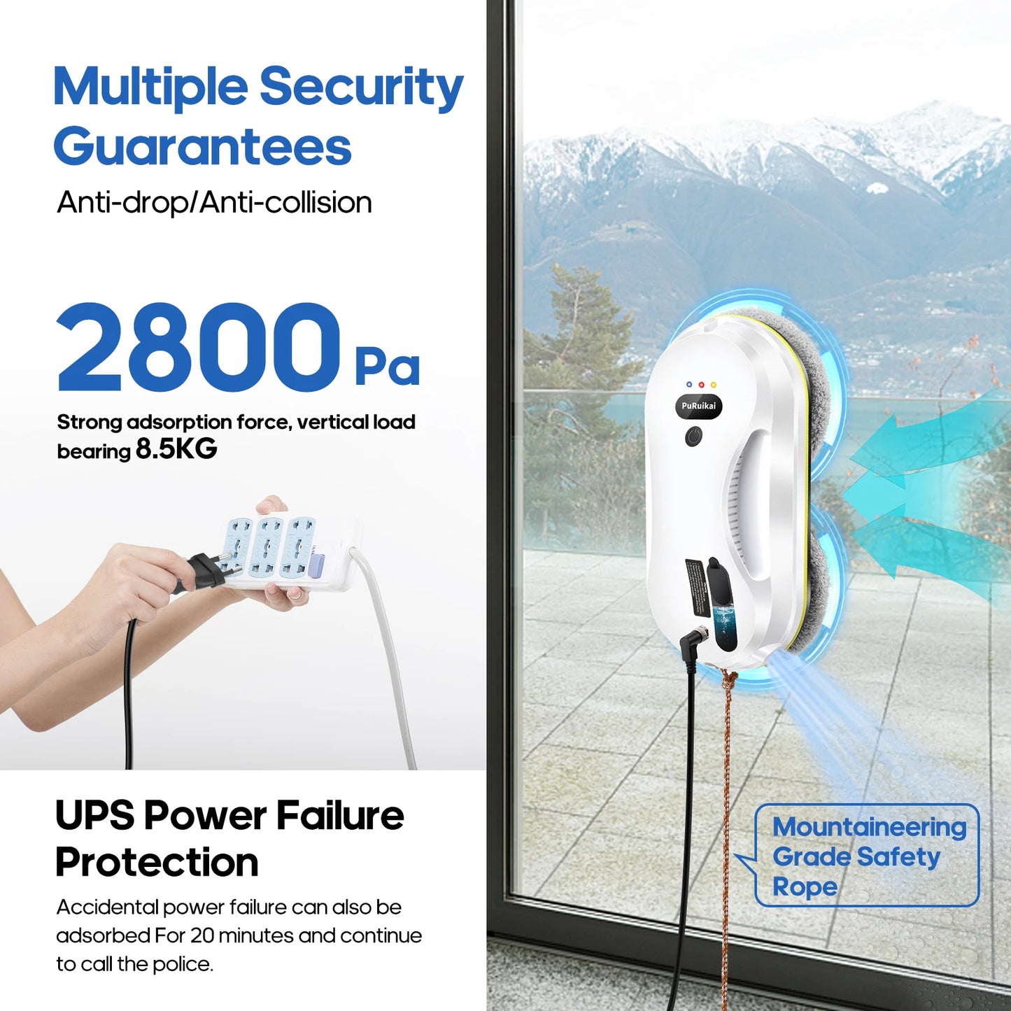 automatic water spray window cleaning robot