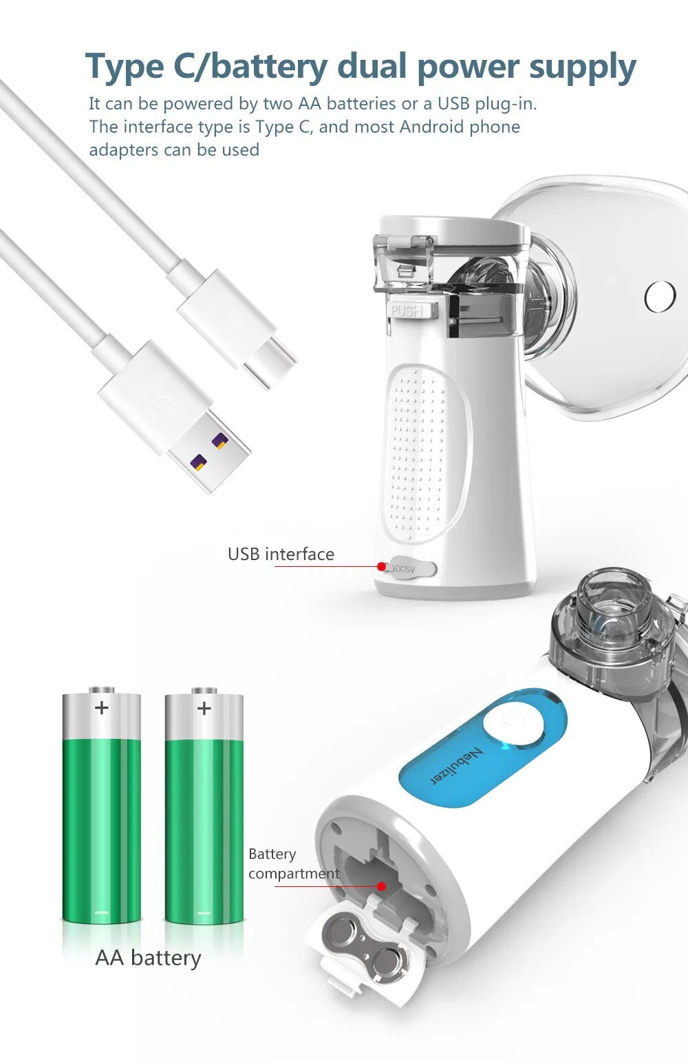 Portable Ultrasonic Mini Nebulizer in Children Health Care