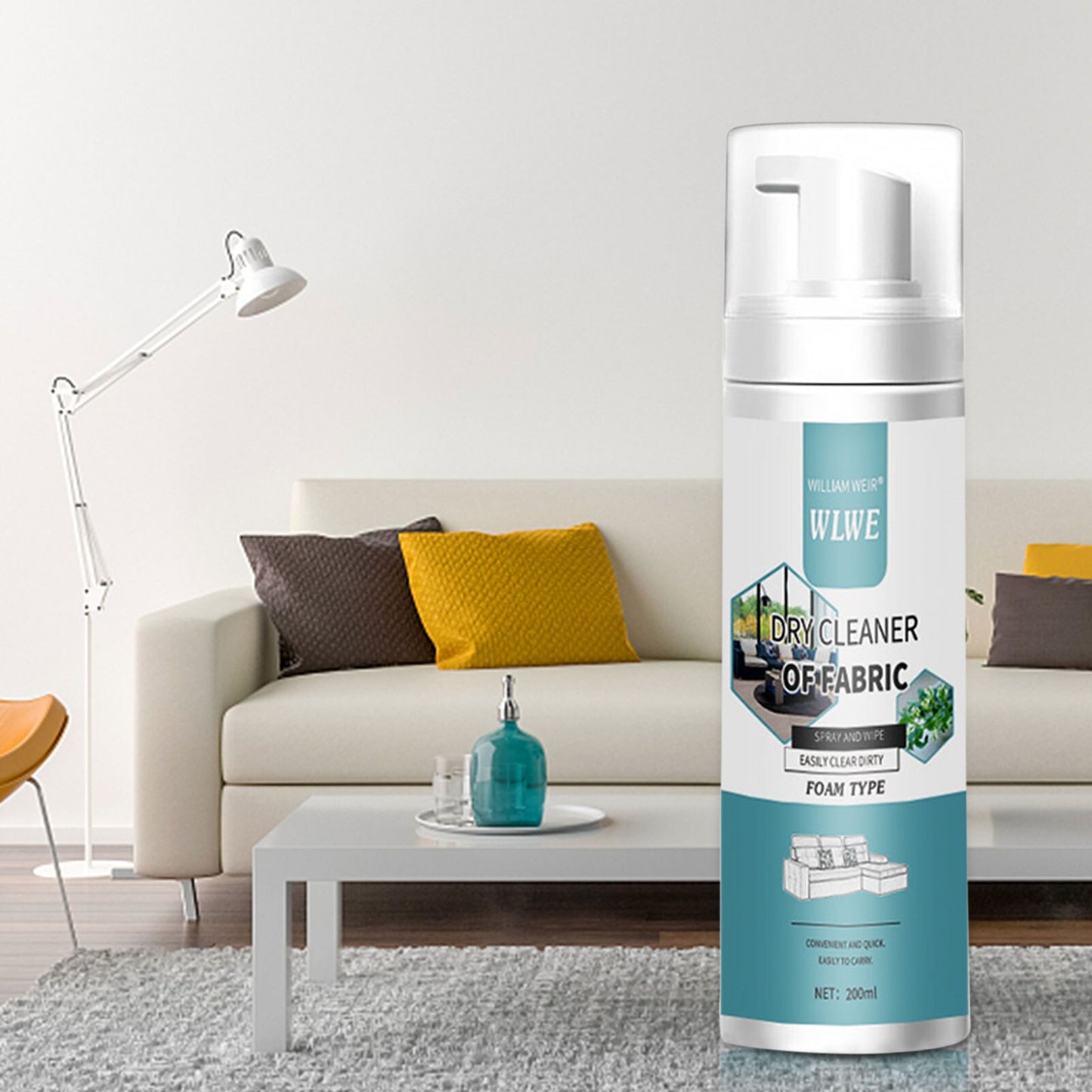 Fabric And Carpet Cleaner Deep Foaming Action With Anti-Stain