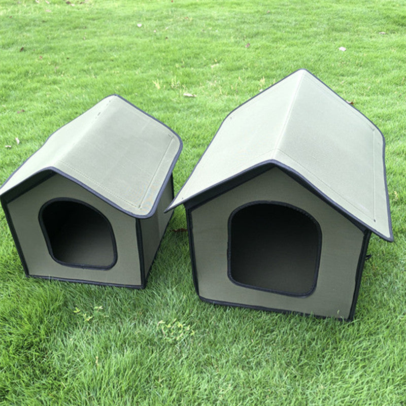 Outdoor Enclosed Warm Dog Kennel House for Pet Supplies