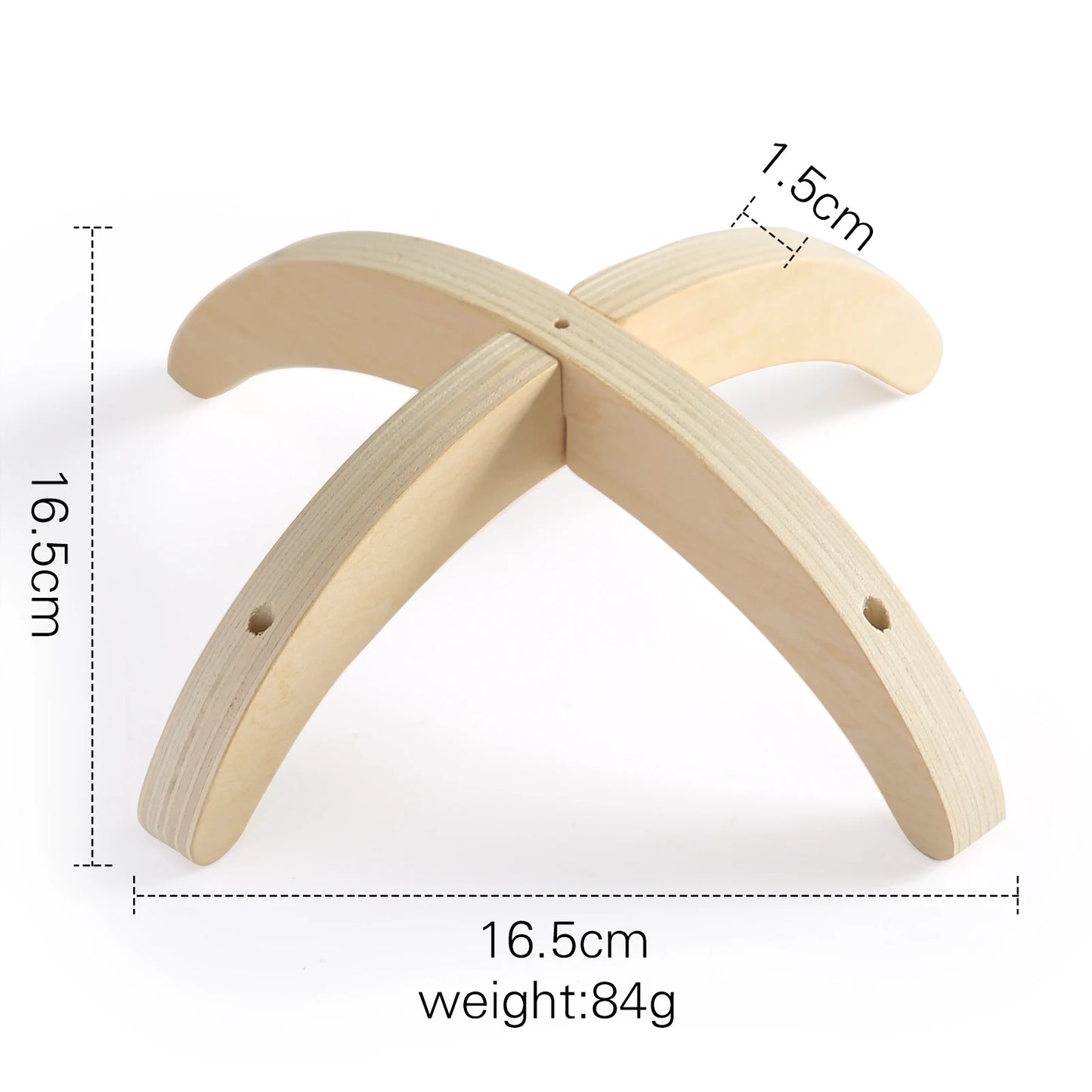 Mini Wooden Star Moon Mobile Rattle Toy