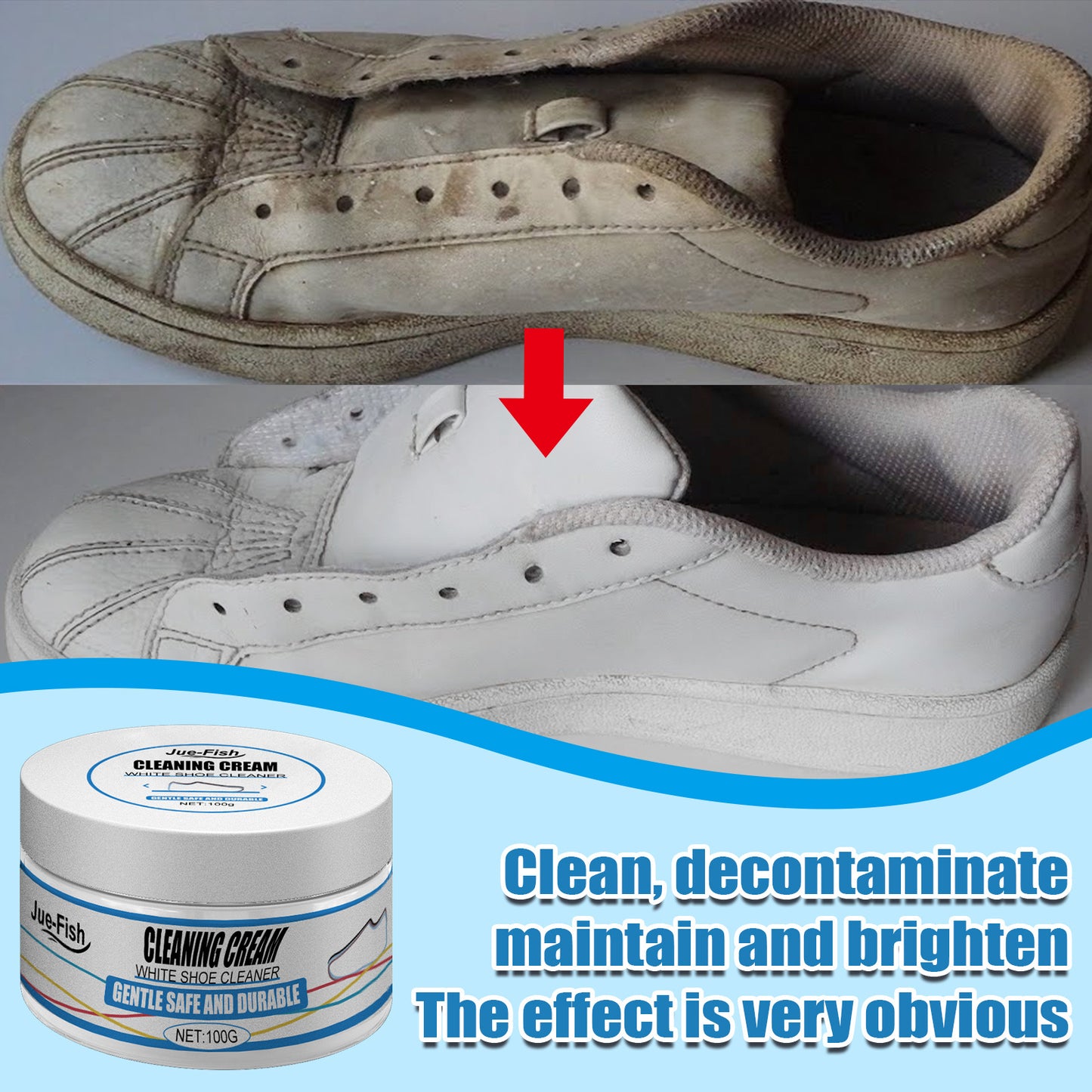 Multi-functional White Shoe Cleaning Cream