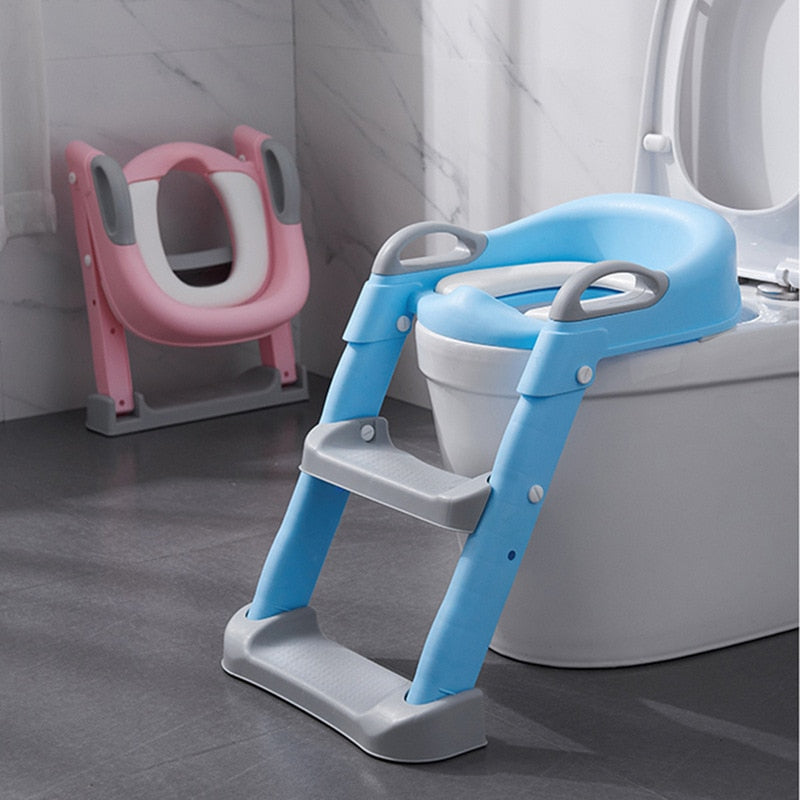 Foldable Baby Potty Backrest Training Chair Seat