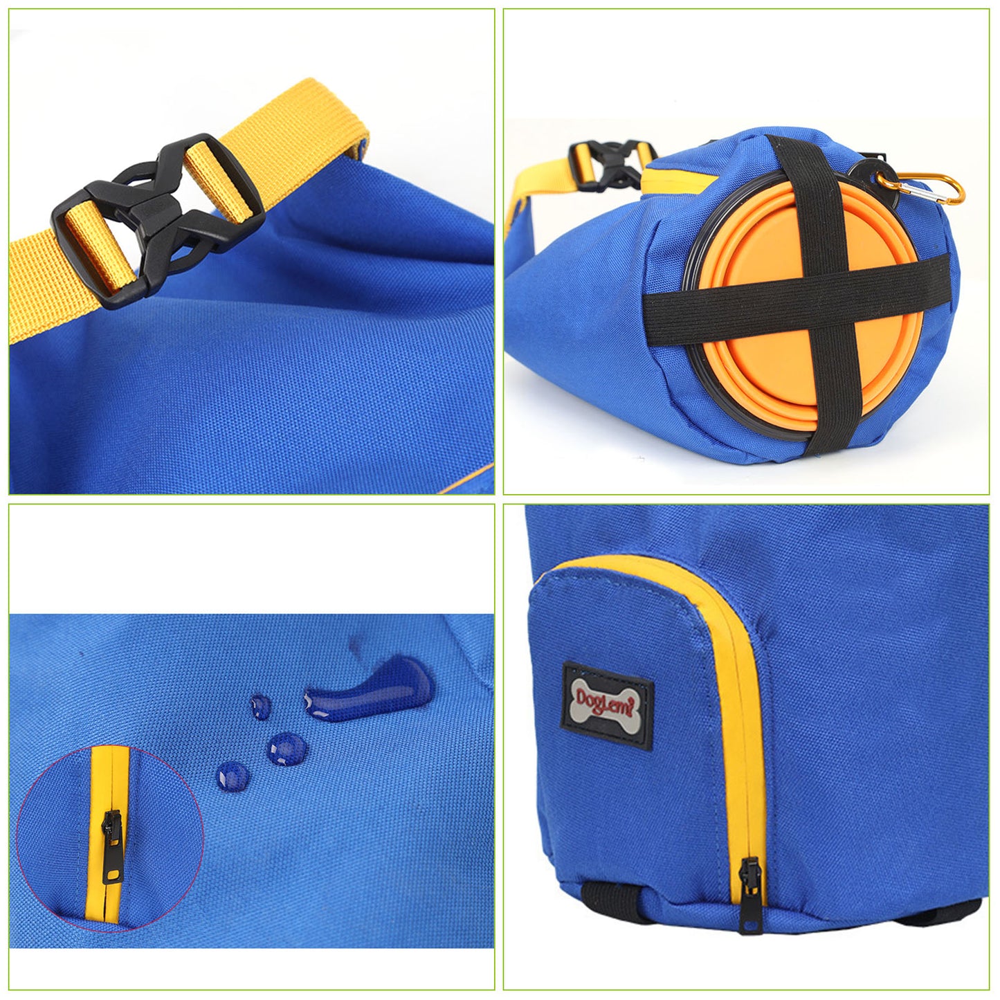 Waterproof Collapsible Pet Food Travel Bag