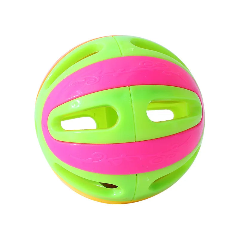 Colorful Splicing Bell Ball Cat Toy