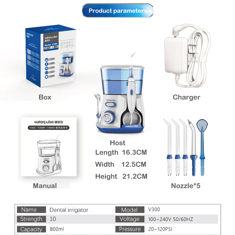 Electric Oral Irrigator Dental Water Jet Flosser Teeth Cleaner