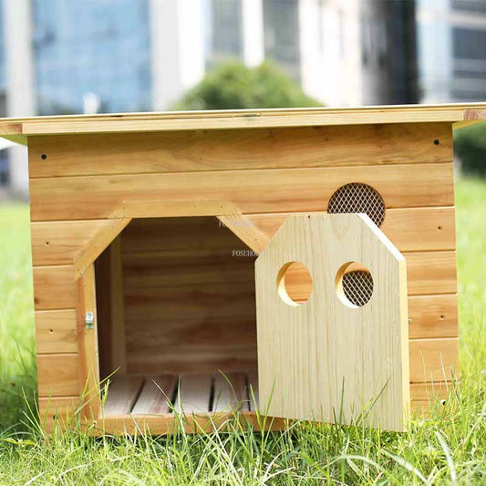 Wooden Outdoor waterproof dog and cat house