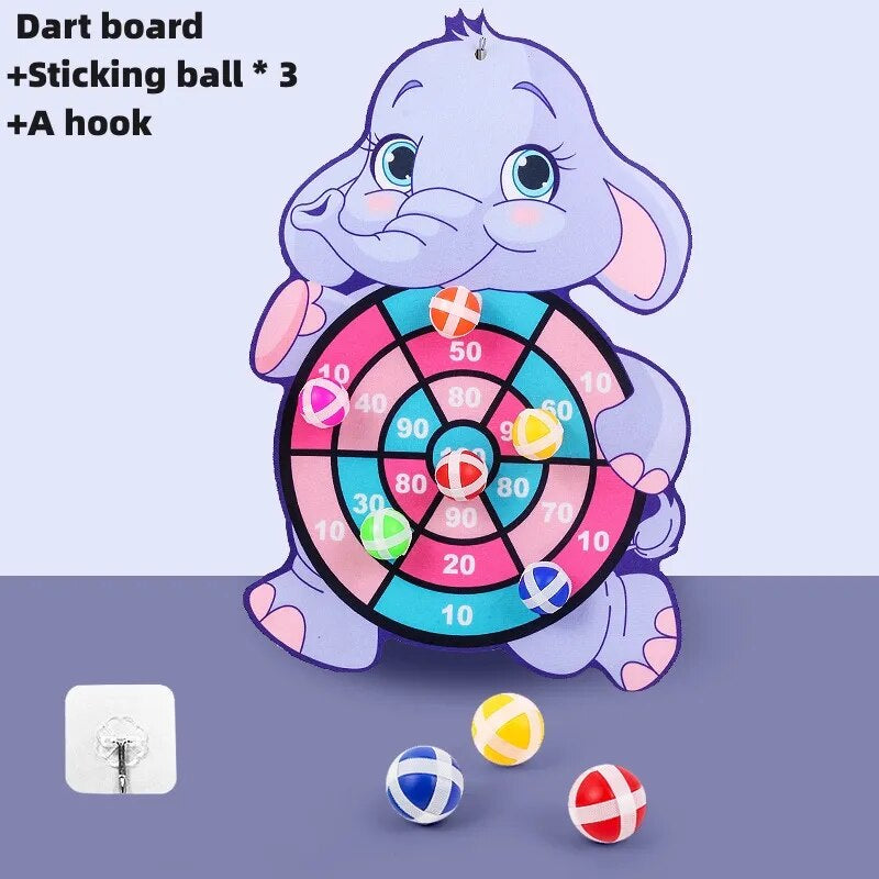 Board Sticky Ball  Rabbit Family Interactive Educational Toy