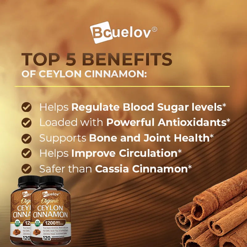 Natural Ceylon Cinnamon & Glucose Metabolism Capsules