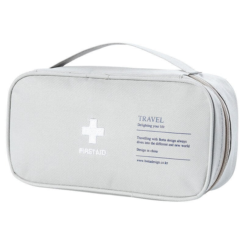 Medical Emergency First Aid Kit, Travel Kit, Pill Storage Bag