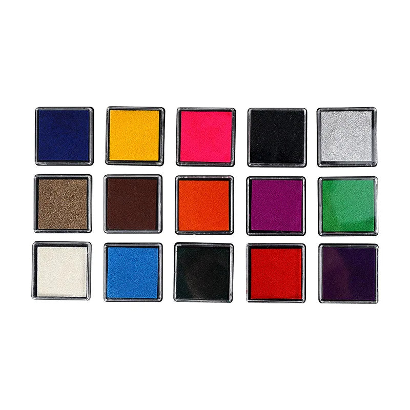 15 Color Inkpad Craft Oil Based DIY Ink Pads