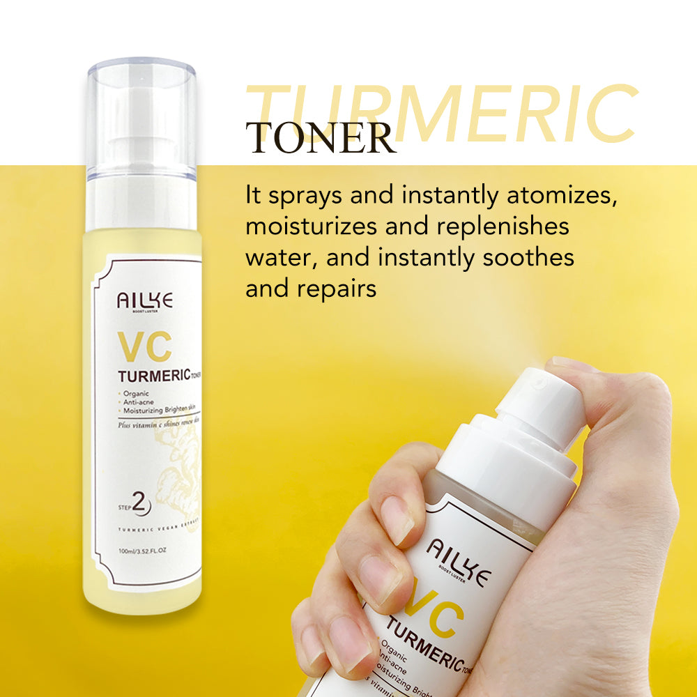 AILKE Turmeric Renew Skin Care Sets with Vitamin C Women Facial