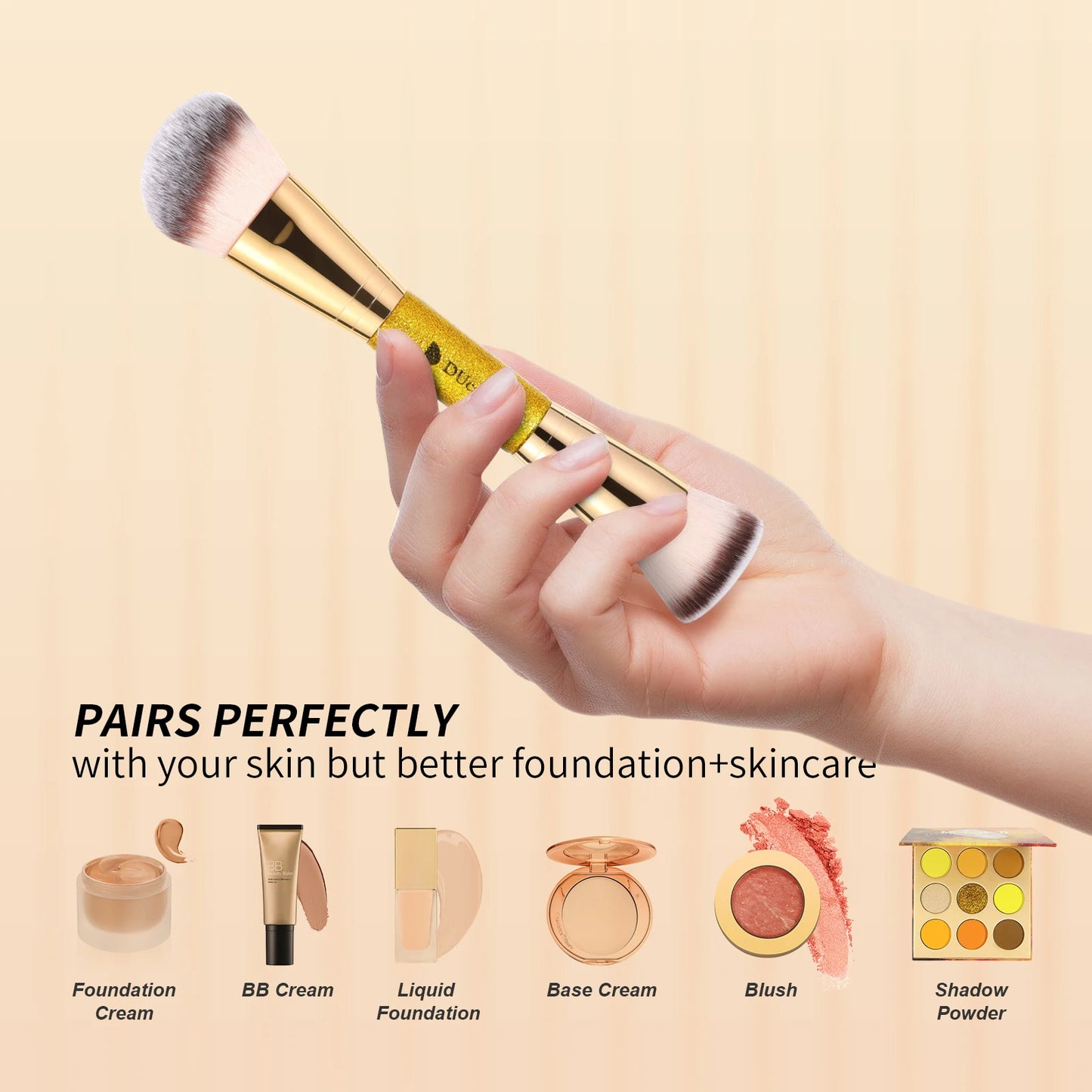 Liquid Cream Contour Blending Face Brush