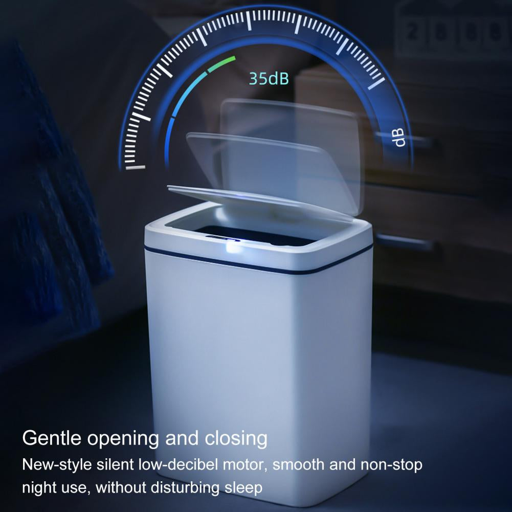 14L Intelligent Rubbish Bin Wide Opening Touchless Smart Trash Beg