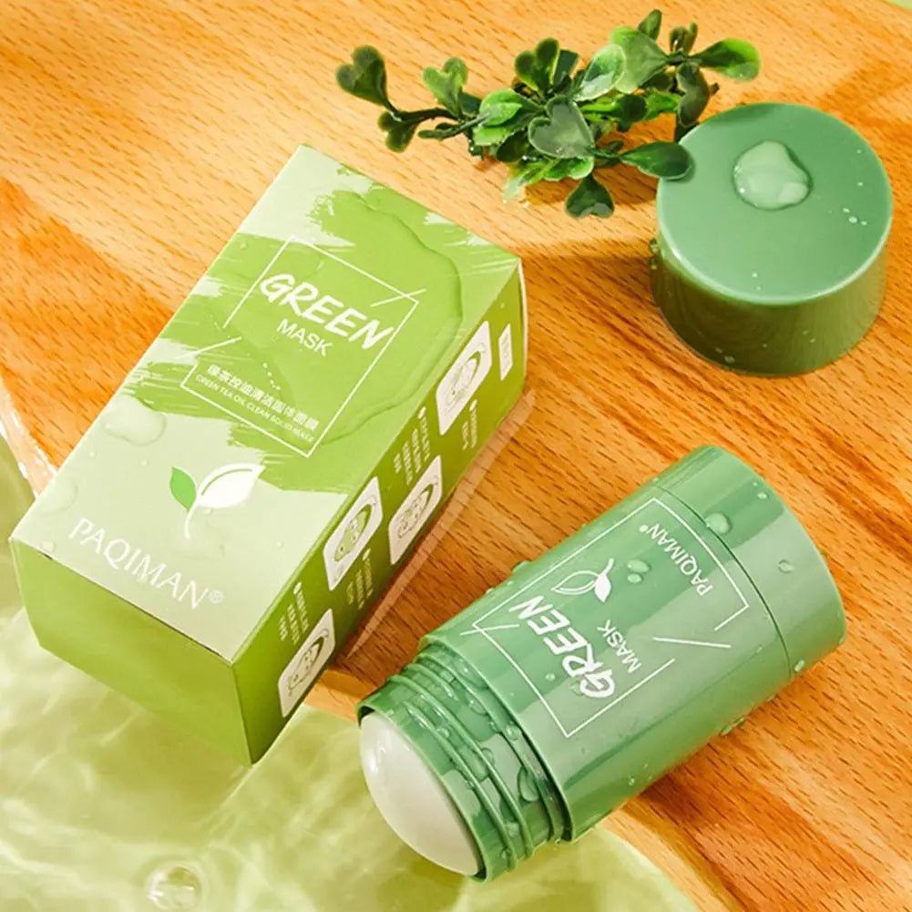 Green Tea Glow: Deep Cleansing Stick Mask for Radiant Skin