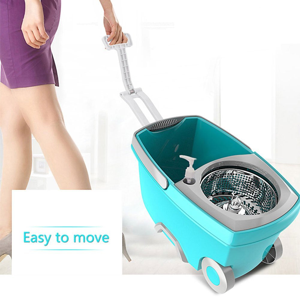 household cleaning supplies spin 360 magic mop and bucket with wheels