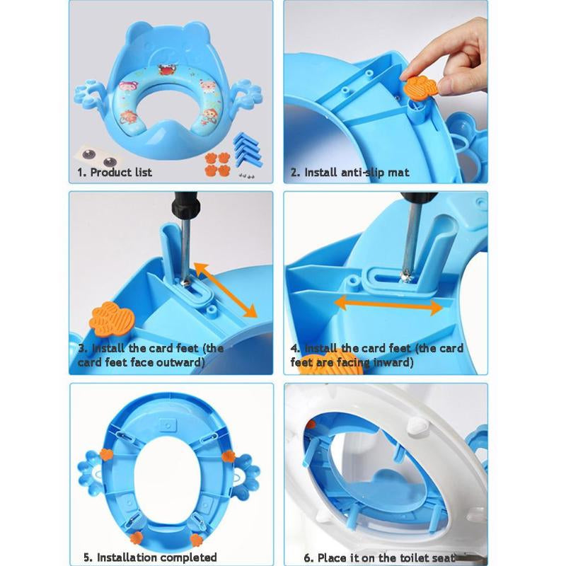 Baby Potty Seat with Armrest Safety  Kids Toilet Training Potties Seats