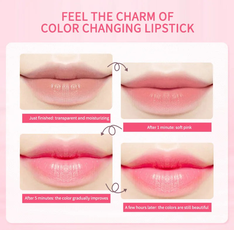 Cherry Blossom Kisses: Moisturizing Color-Change Lip Balm