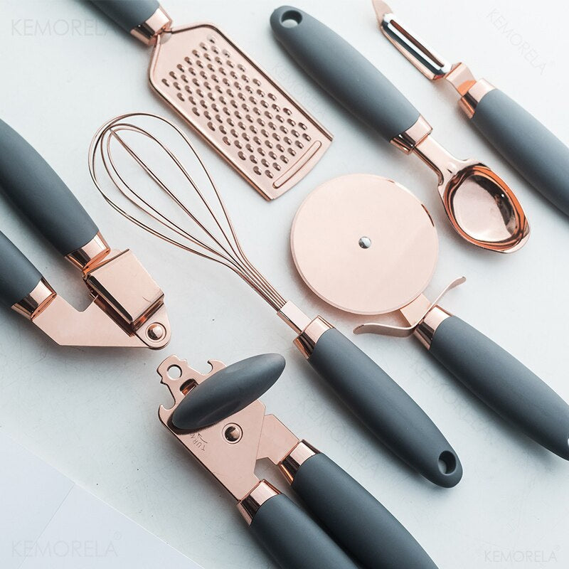 Rose Gold Kitchen Gadget Set