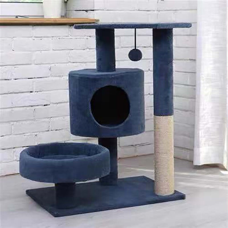 Cat House Multi-layer With Hammock Cat Scratcher Tree