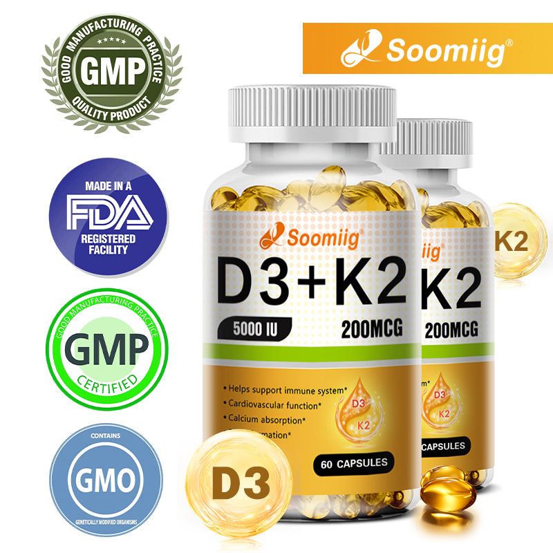 Vitamin D3 + K2 - Helps Healthy Support Immune System