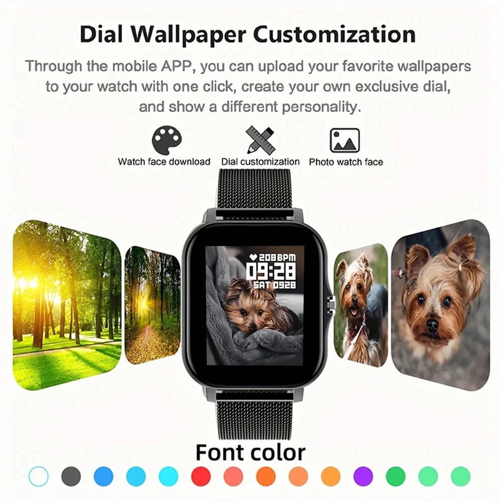 Smart Watch For Men Women Gift 1.44" Screen