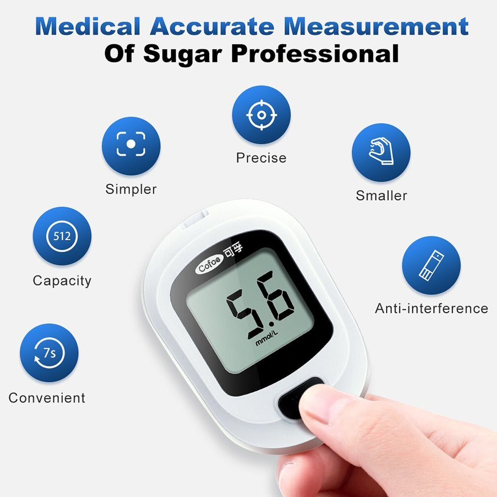 Smart Glucometer, Blood Sugar Test Kit