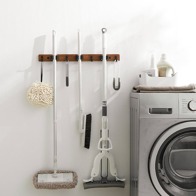 Wall Mounted Broom and Mop Holder Storage Tool