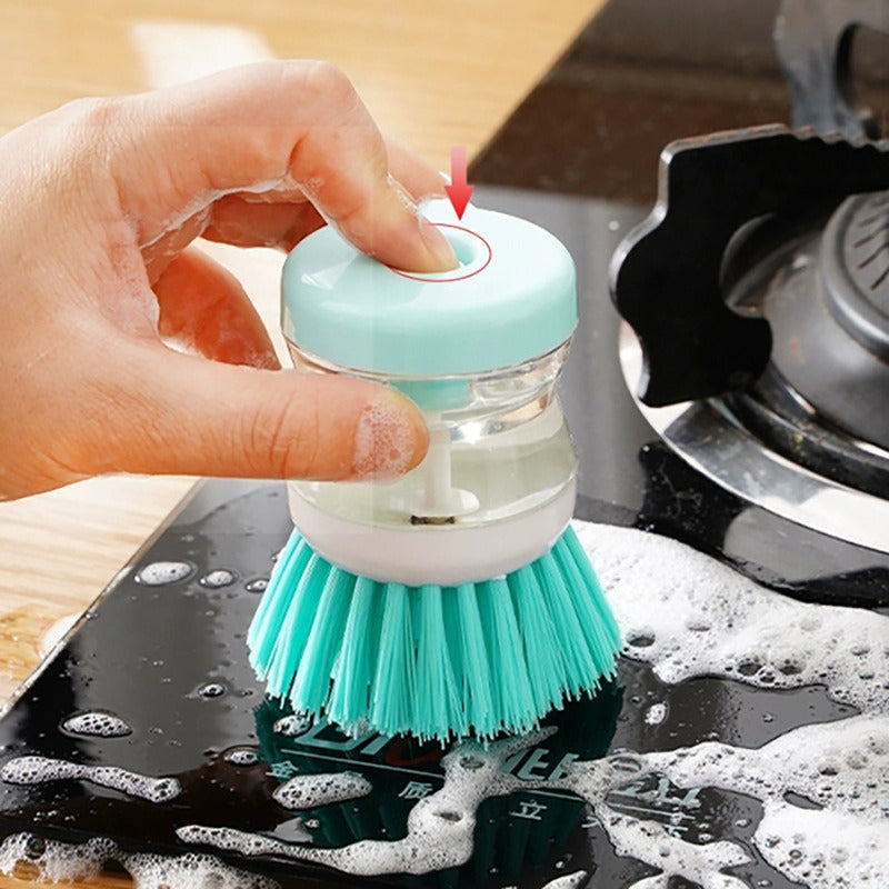 Kitchen Wash Pot Dish  Washing Utensils Brush with Washing Up Liquid Soap