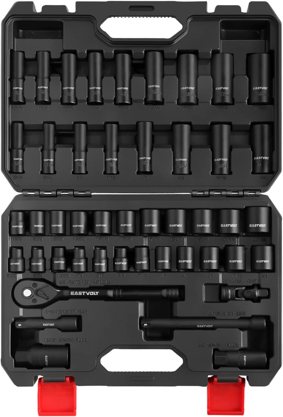 Eastvolt Mechanic Tool Kits, Drive Socket Set