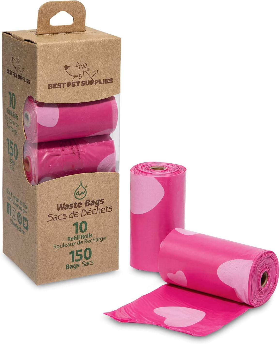 Best Pet Supplies Dog Poop Bags for Waste Refuse Cleanup