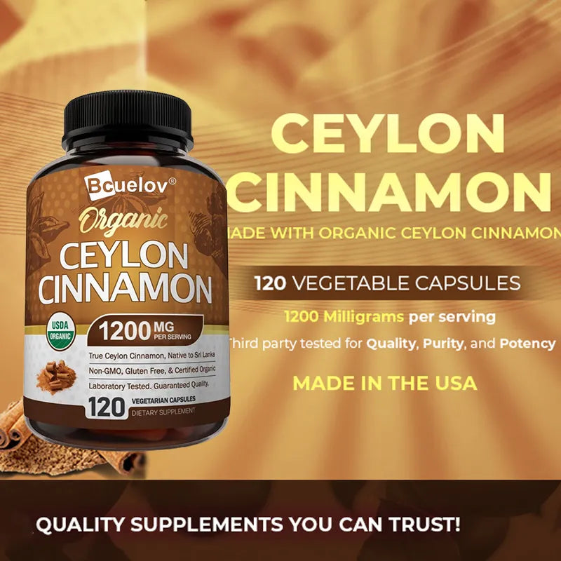 Natural Ceylon Cinnamon & Glucose Metabolism Capsules