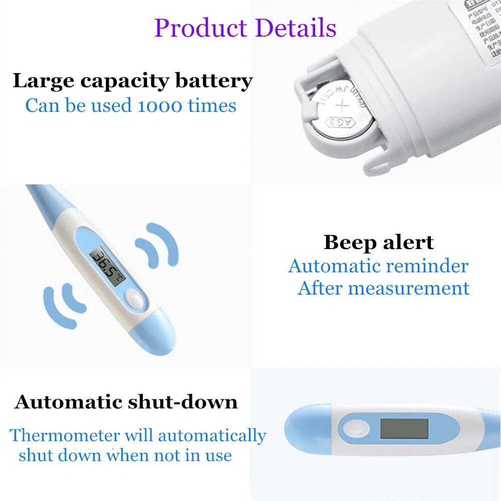 Quick Temperature Measurement Portable Storage Digital Thermometer