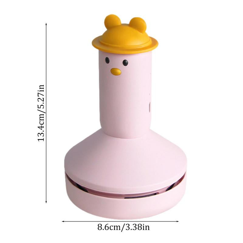 Mini Vacuum Cleaner Cartoon Shaped Mushroom Desktop Table Dust Sweeper