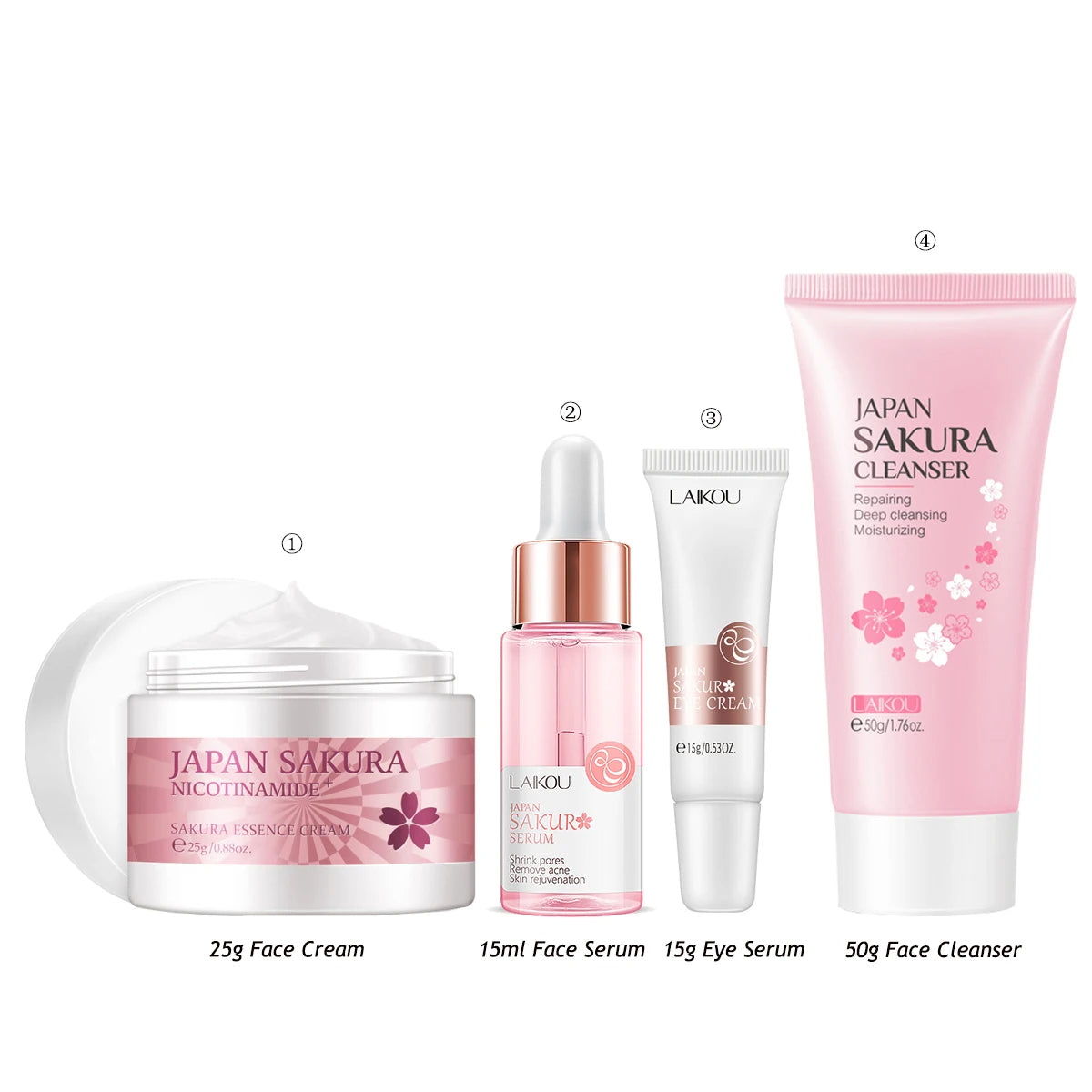 Facial Cleanser Beauty Makeup Set