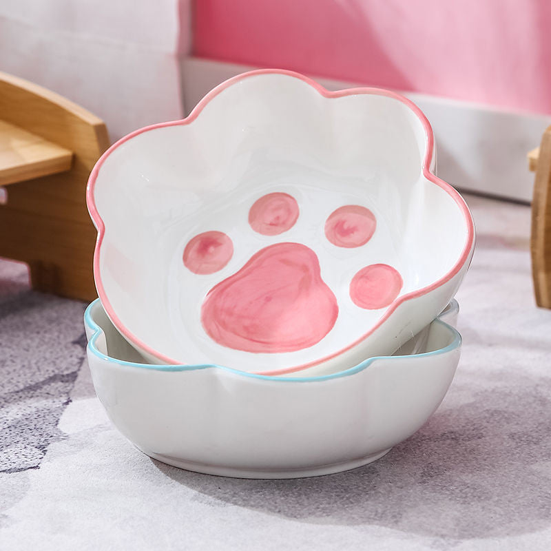 Paw Shape Puppy Feeder Detachable Pet Bowl