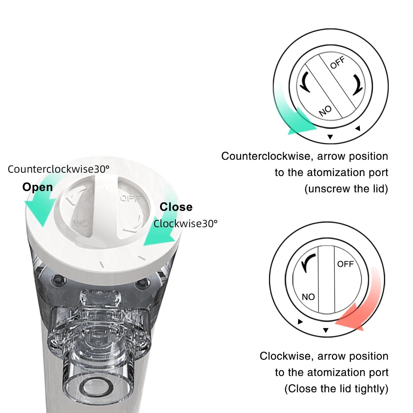 New rechargeable Portable atomizer steaming device