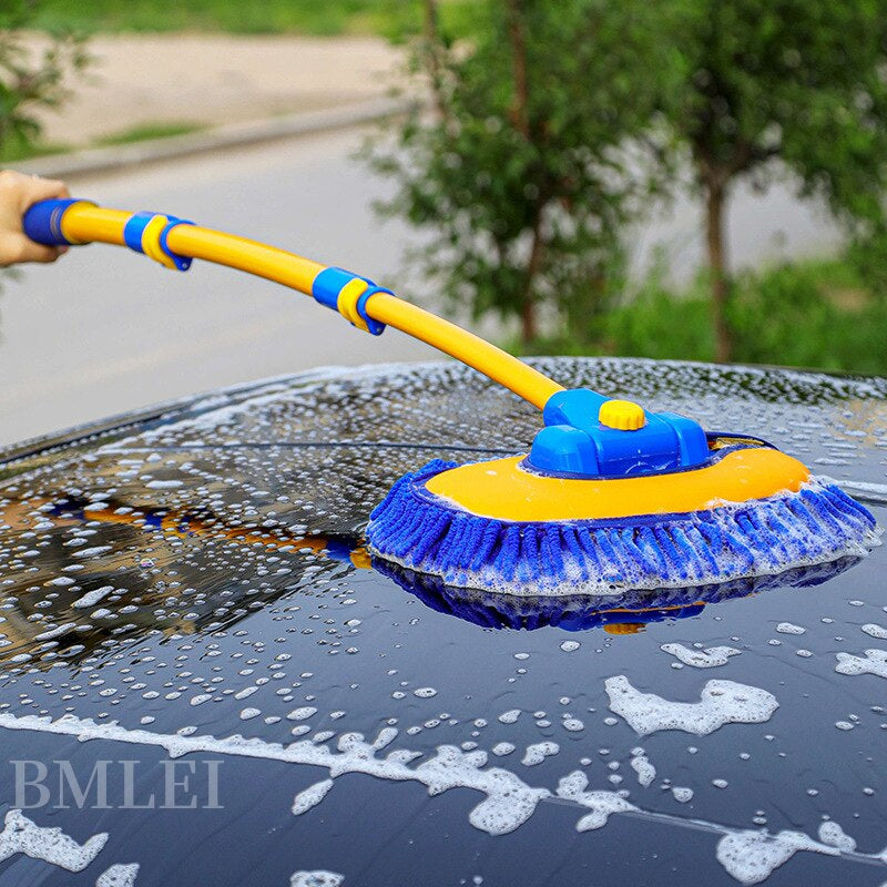 New Car Cleaning Brush Telescoping Long Handle Cleaning Mop