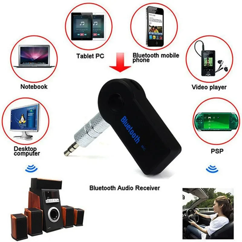 2 in 1 Wireless Bluetooth 5.0 Receiver Transmitter Adapter 3.5mm Jack