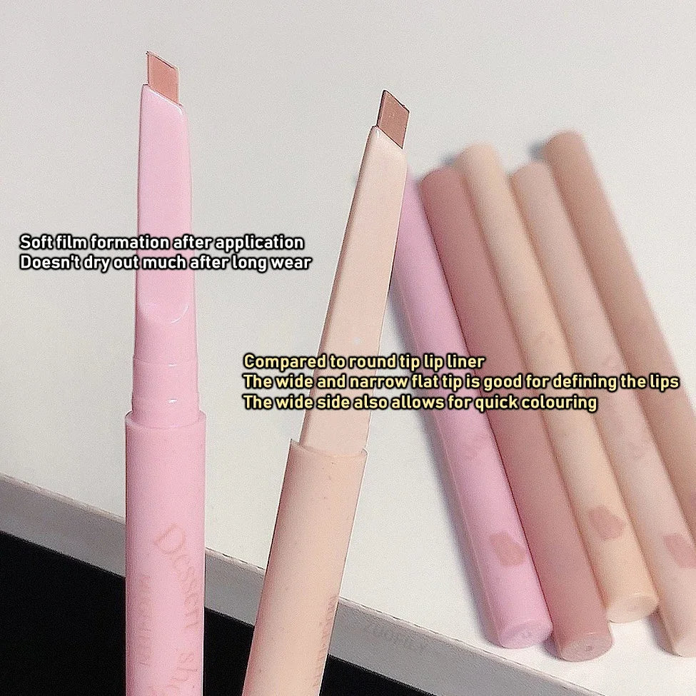 Waterproof Nude Pink Lip Liner - Matte Perfection, Long-lasting Contour